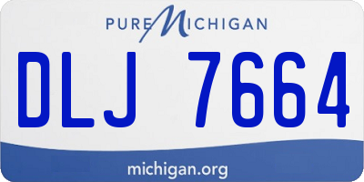 MI license plate DLJ7664
