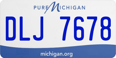MI license plate DLJ7678