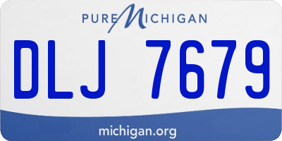 MI license plate DLJ7679