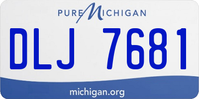 MI license plate DLJ7681