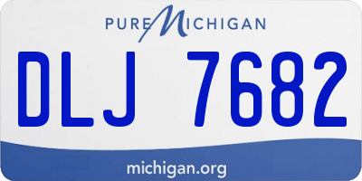 MI license plate DLJ7682