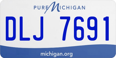 MI license plate DLJ7691