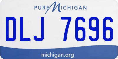 MI license plate DLJ7696
