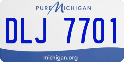 MI license plate DLJ7701