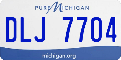 MI license plate DLJ7704