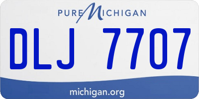 MI license plate DLJ7707