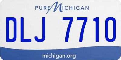 MI license plate DLJ7710