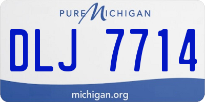 MI license plate DLJ7714