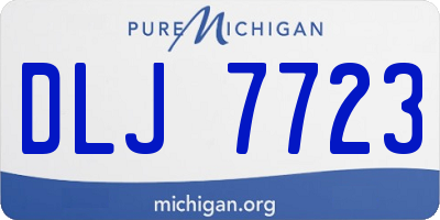 MI license plate DLJ7723