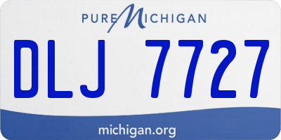 MI license plate DLJ7727
