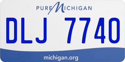 MI license plate DLJ7740