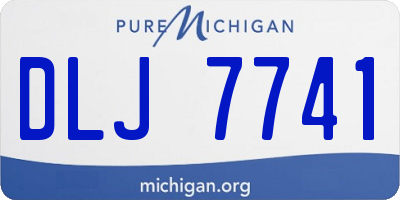 MI license plate DLJ7741