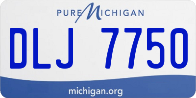 MI license plate DLJ7750