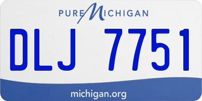 MI license plate DLJ7751