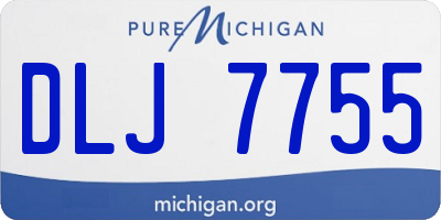 MI license plate DLJ7755