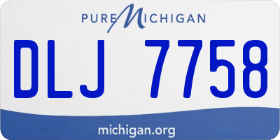 MI license plate DLJ7758
