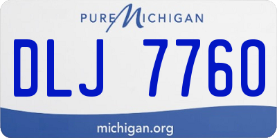 MI license plate DLJ7760