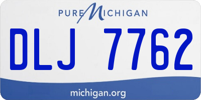 MI license plate DLJ7762