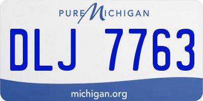 MI license plate DLJ7763