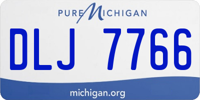 MI license plate DLJ7766