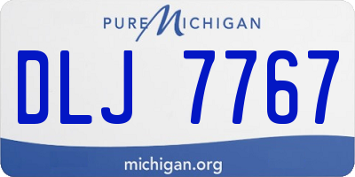 MI license plate DLJ7767