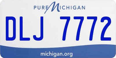 MI license plate DLJ7772