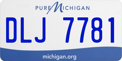 MI license plate DLJ7781