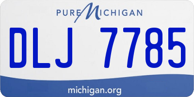 MI license plate DLJ7785