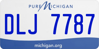MI license plate DLJ7787