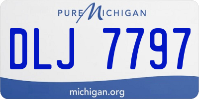 MI license plate DLJ7797