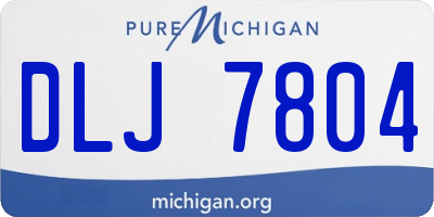 MI license plate DLJ7804