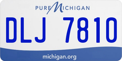 MI license plate DLJ7810