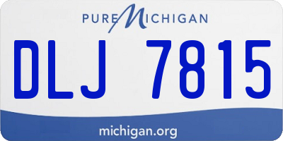 MI license plate DLJ7815