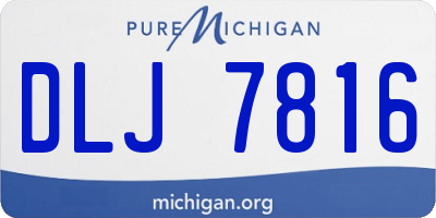 MI license plate DLJ7816