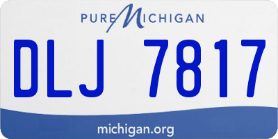 MI license plate DLJ7817