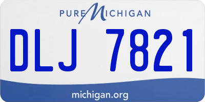 MI license plate DLJ7821