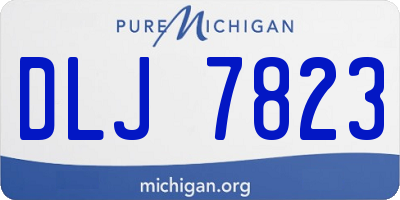 MI license plate DLJ7823