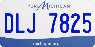 MI license plate DLJ7825