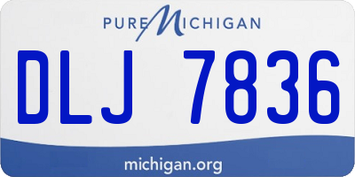 MI license plate DLJ7836