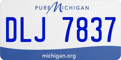 MI license plate DLJ7837