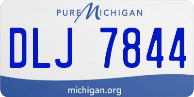 MI license plate DLJ7844