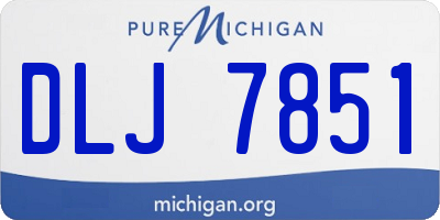 MI license plate DLJ7851