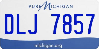 MI license plate DLJ7857