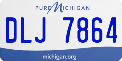 MI license plate DLJ7864