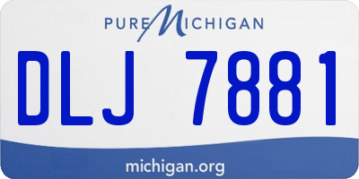 MI license plate DLJ7881