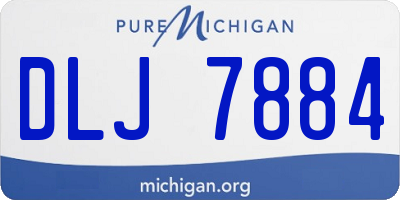 MI license plate DLJ7884