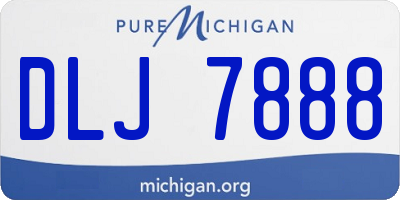 MI license plate DLJ7888