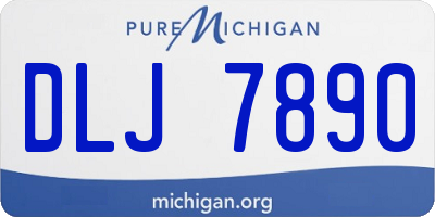 MI license plate DLJ7890