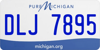 MI license plate DLJ7895