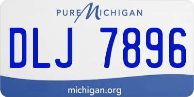 MI license plate DLJ7896